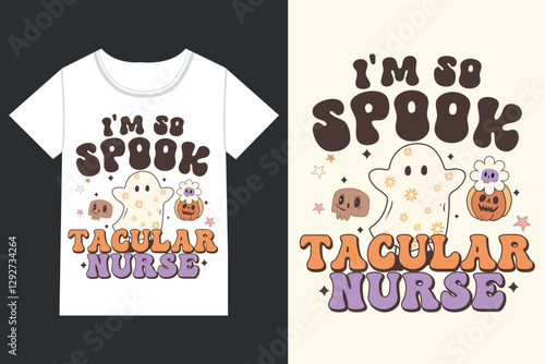 I'm so spook tacular nurse Halloween eps file, 
Halloween
eps, Retro Halloween, Spooky, Pumpkin, Witchy, Ghost, Cute
Halloween eps, Cute Ghost, Boo, Pastel