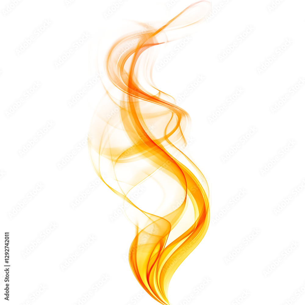 Swirling Yellow and Orange Flame Firework Isolated on Transparent Background Swirling Yellow and Orange Flame Firework Isolated on Transparent Background