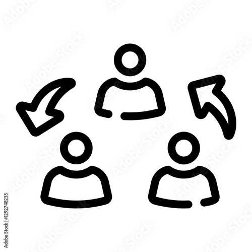 delegation Line Icon