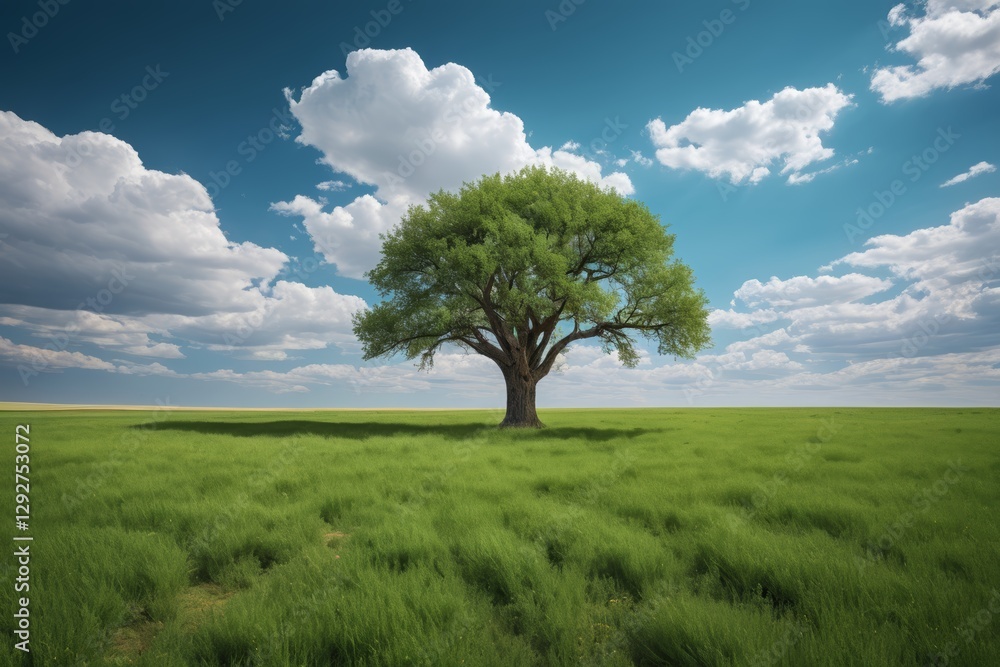 there is a lone tree in a field of green grass there is a lone tree in a field of green grass