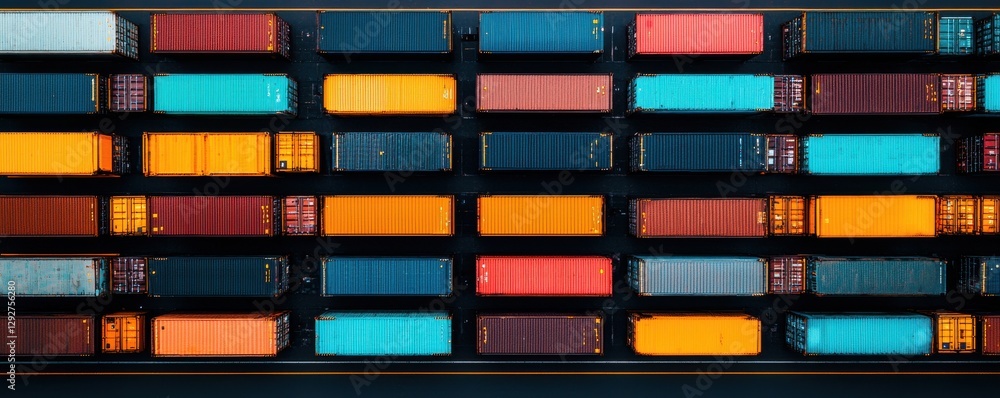 Obraz premium Analyzing complex intermodal transportation hub global logistics center visual data aerial perspective transportation systems