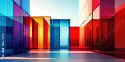 Capturing the essence of abstract geometric structures in urban landscapes.