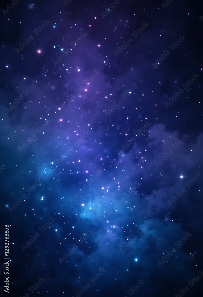 Naklejka premium Galactic Dreamscape abstract background
