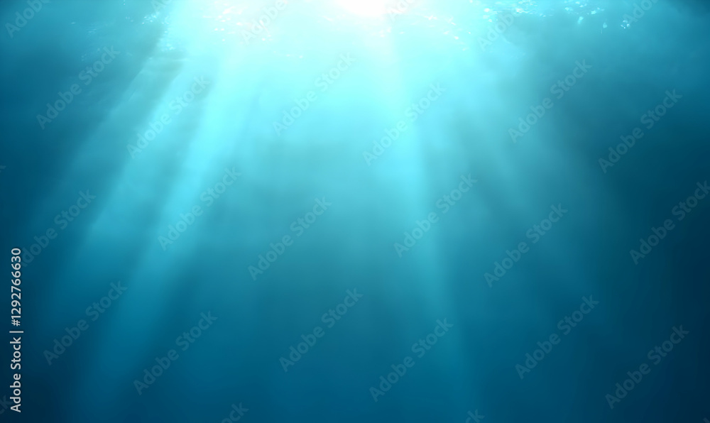 Sunbeams penetrate deep ocean water, creating a serene underwater scene. Ideal for backgrounds or design projects emphasizing tranquility and depth. Sunbeams penetrate deep ocean water, creating a serene underwater scene. Ideal for backgrounds or design projects emphasizing tranquility and depth.