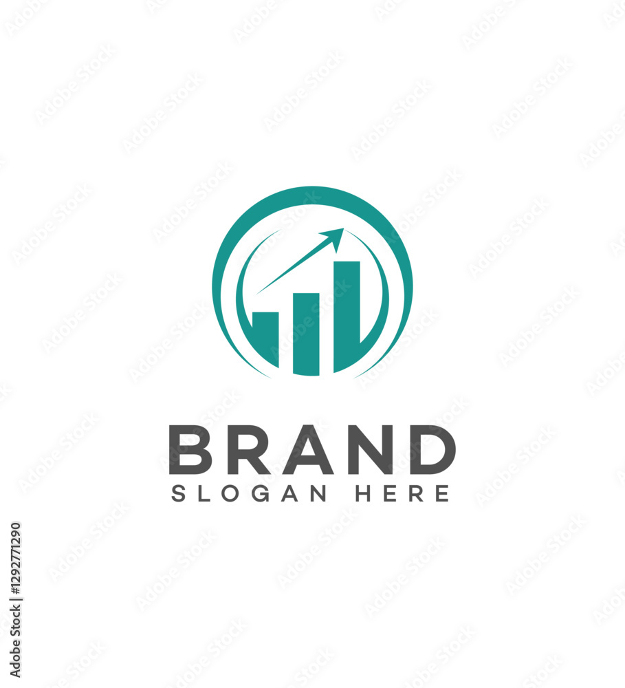 Financial Growth Brand Logo Upward Trend, Success, Progress, Investment Financial Growth Brand Logo Upward Trend, Success, Progress, Investment