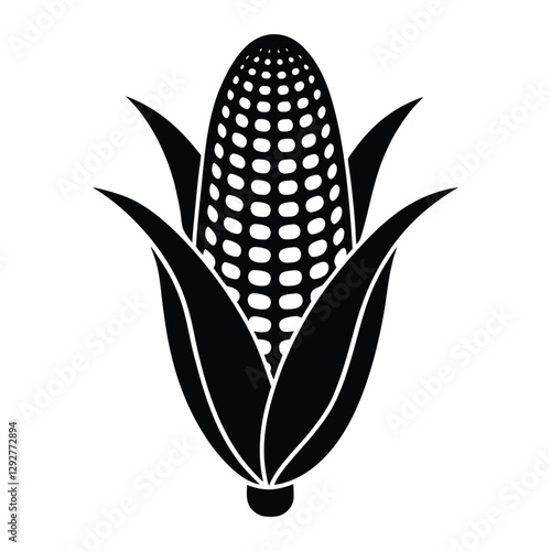 corn cab icon on white background.