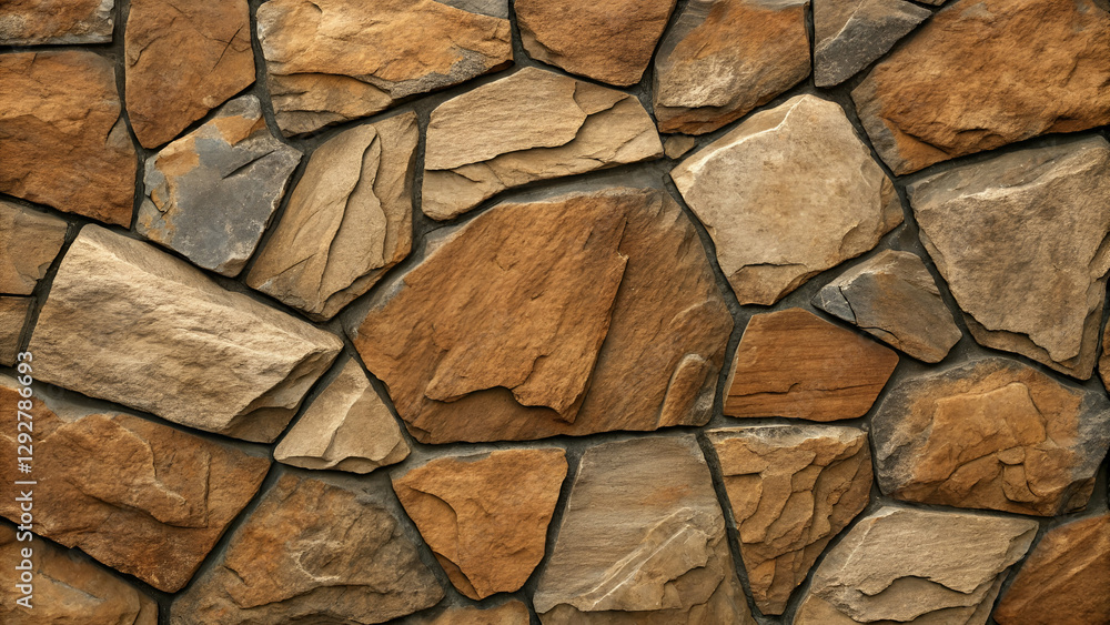 Fototapeta premium A brown stone or rock background with a natural texture.