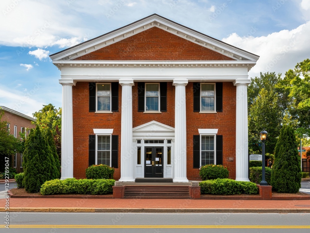 Historic building preservation efforts downtown architecture urban environment front view cultural heritage Historic building preservation efforts downtown architecture urban environment front view cultural heritage