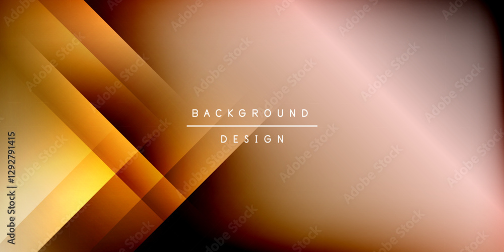 Obraz premium Dynamic shadow lines geometric shapes