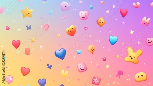 Dynamic celebration background creative studio pattern design lively atmosphere close-up scattered elements