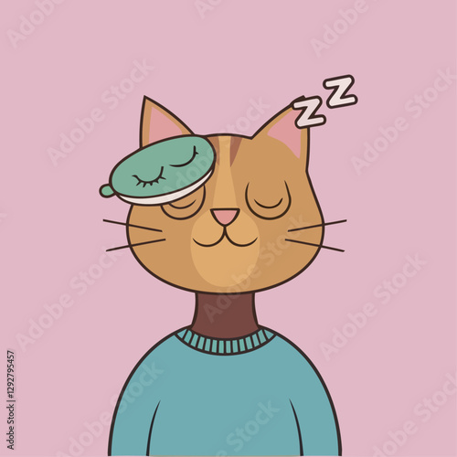 NFT cat logo vector design
