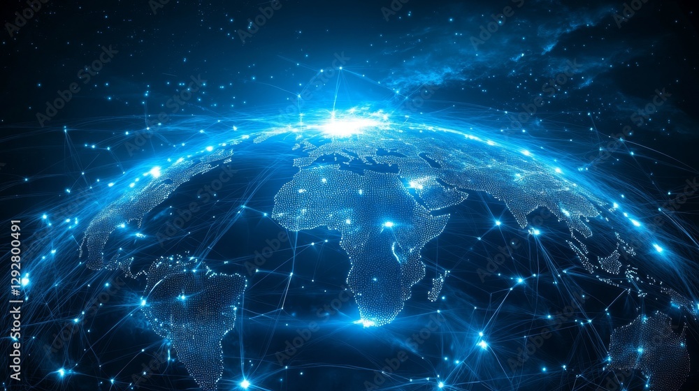 Naklejka premium Optimizing global supply chain logistics planning for enhanced efficiency