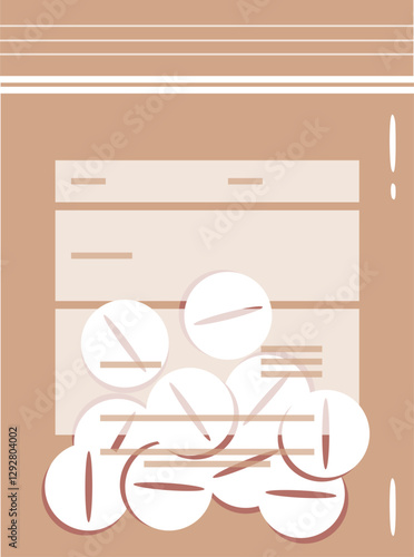 Medical Tablet Pills in Plastic Pack