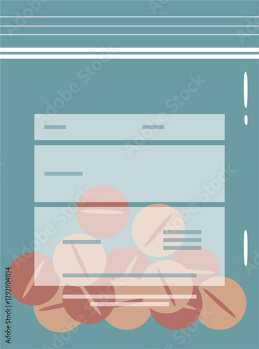 Medical Tablet Pills in Plastic Pack