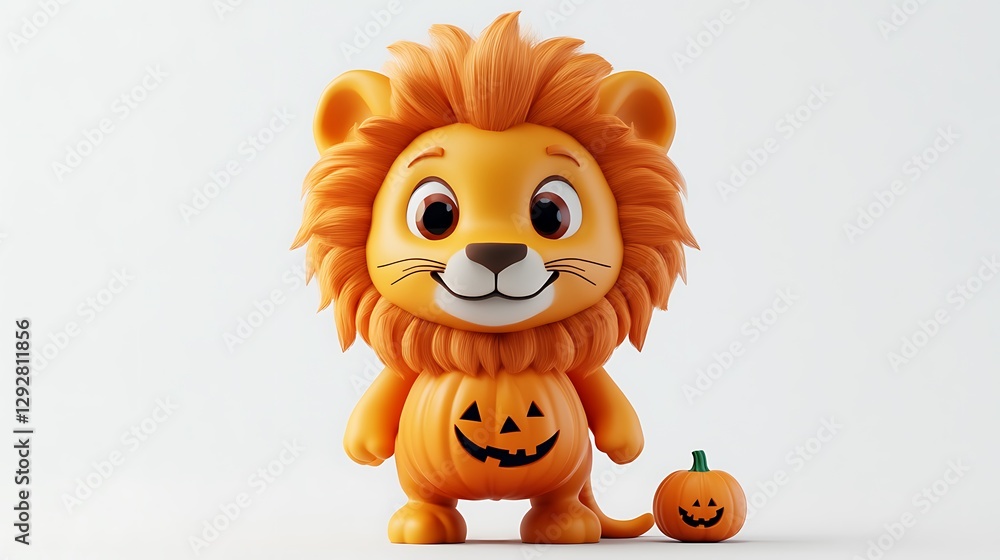 Halloween lion figurine display studio toy photography creative fun Halloween lion figurine display studio toy photography creative fun