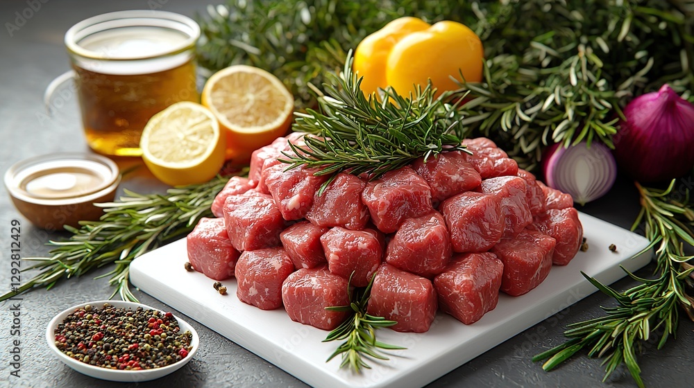 Raw meat beef isolated on white Raw meat beef isolated on white