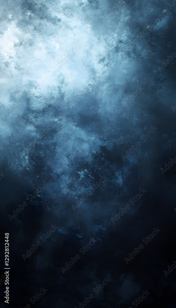 Fototapeta premium Dark swirling abstract texture evokes deep ocean depths