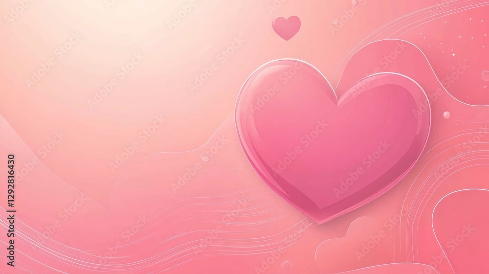 pink heart background, pink gradient and simple vector design pink heart background, pink gradient and simple vector design