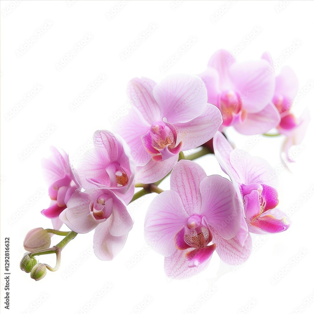 High Quality Picture of a Photo Orchid, Isolated on a White Background High Quality Picture of a Photo Orchid, Isolated on a White Background