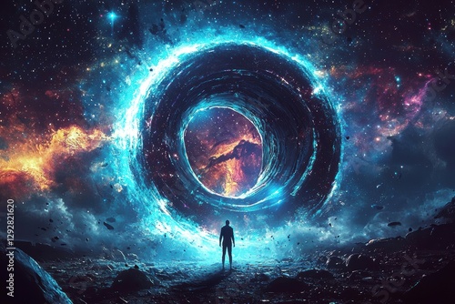 Explore the wonders of an alien planet depicted in a vibrant and otherworldly scene.