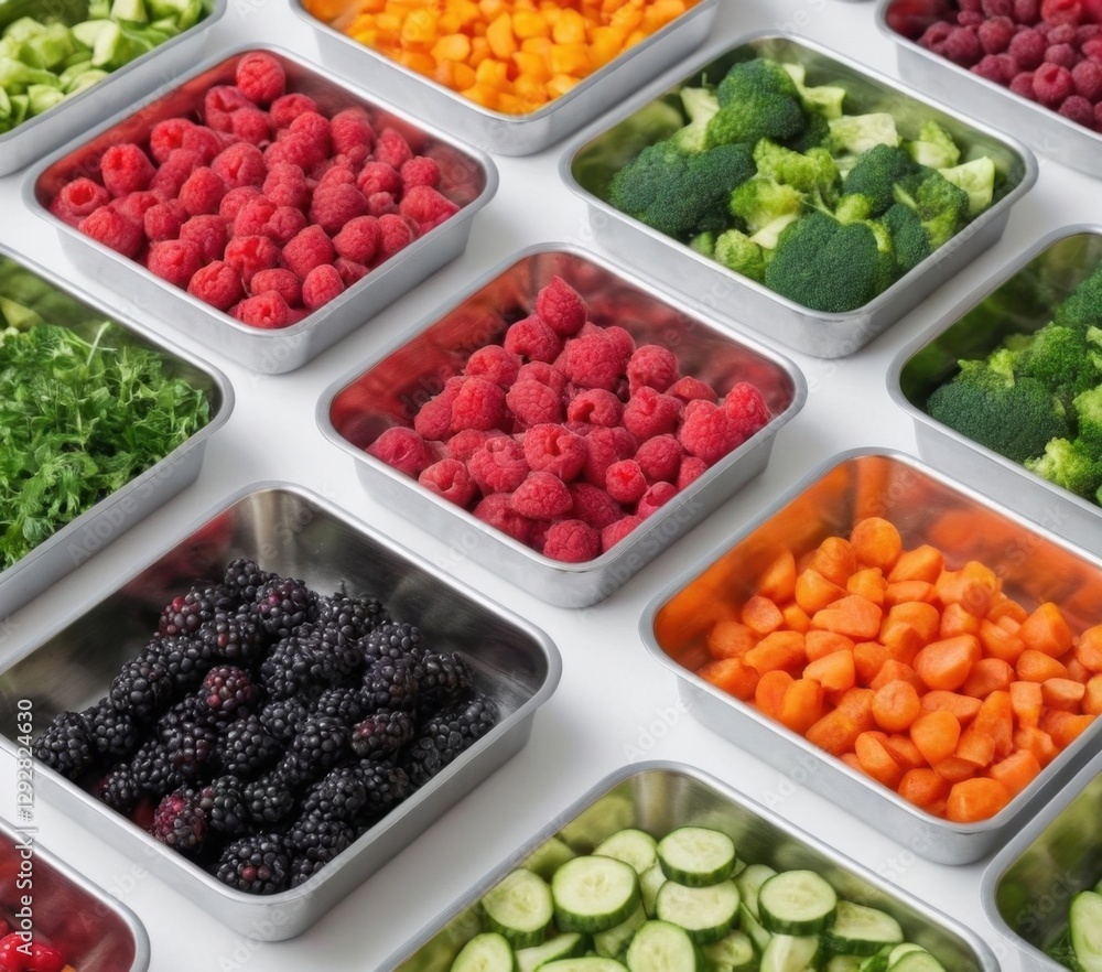 National Frozen Fruits and Vegetables Day background. National Frozen Fruits and Vegetables Day background.