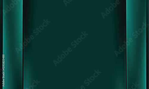 Green abstract background with stripes. Vector illustration for your graphic design.