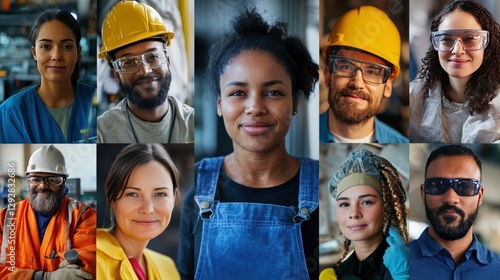 Diverse Portraits of Professionals in Various Industries