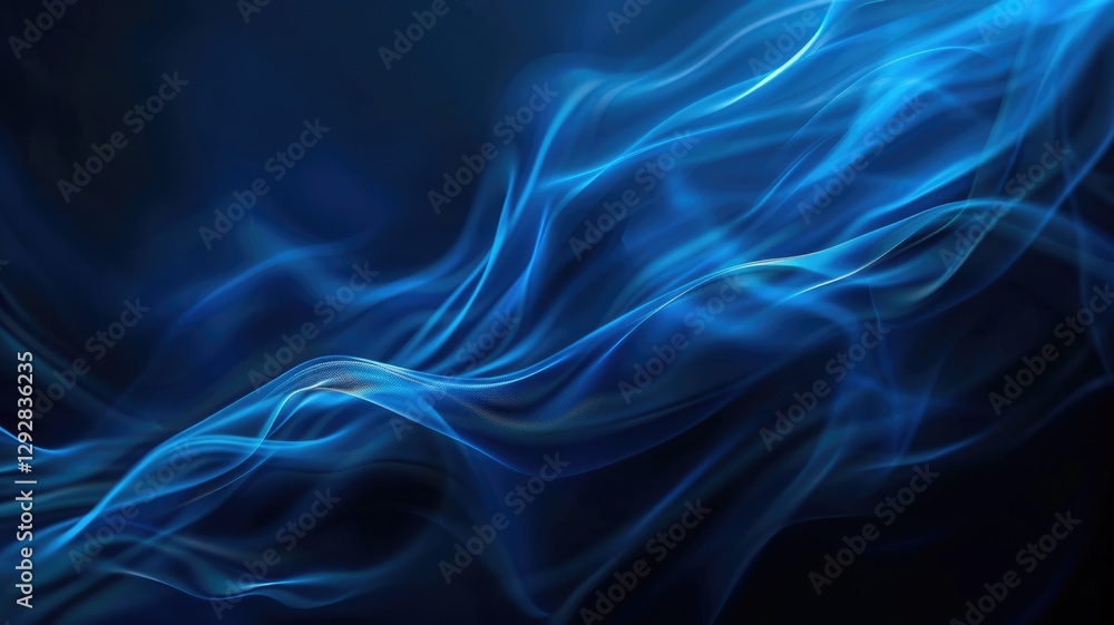 Obraz premium Abstract vivid color wave flowing express the energetic signal. Seamless texture of vividness curve swirling convey sense of harmony and wonderful scene perfect for effect and graphic design. AIG53.