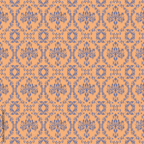 Luxury Damask Pattern – Elegant Ornate Design for High-End Interiors and Fashion Indulge in timeless sophistication with this exquisite damask pattern, meticulously crafted