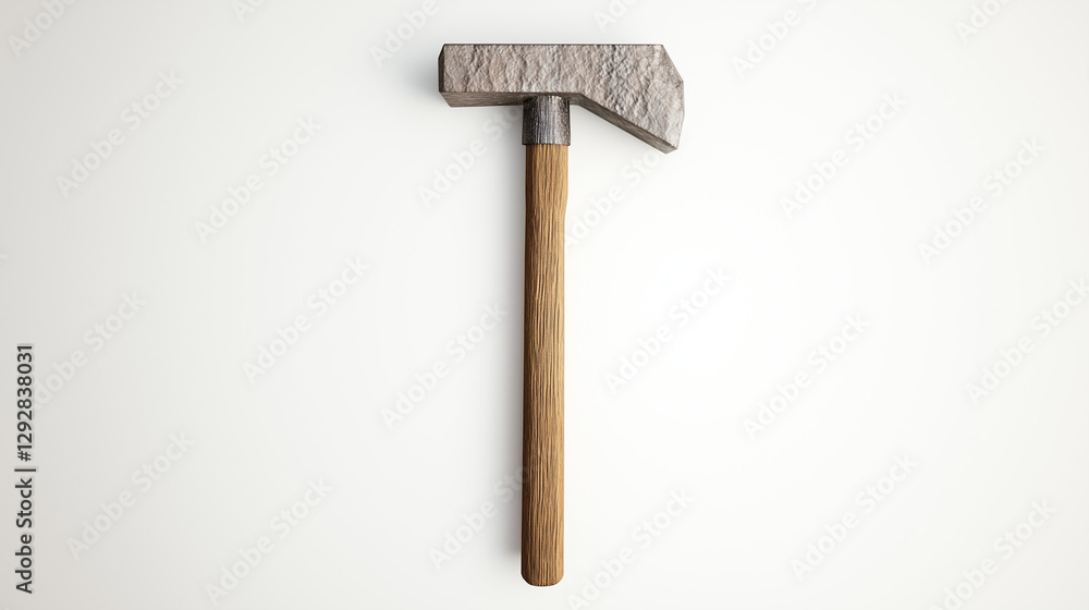 Craftsman's Axe: A meticulously crafted axe lies in the scene, demonstrating precision, highlighting the essential tool, and capturing the essence of traditional craftsmanship.