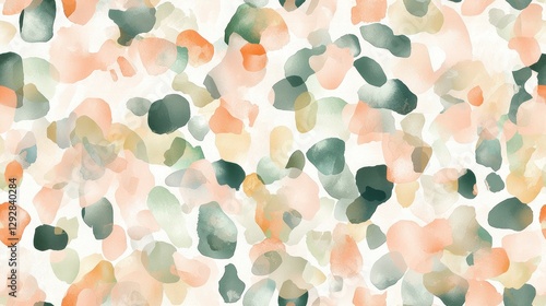Soft Watercolor Abstract Pattern with Pastel Tones and Textures