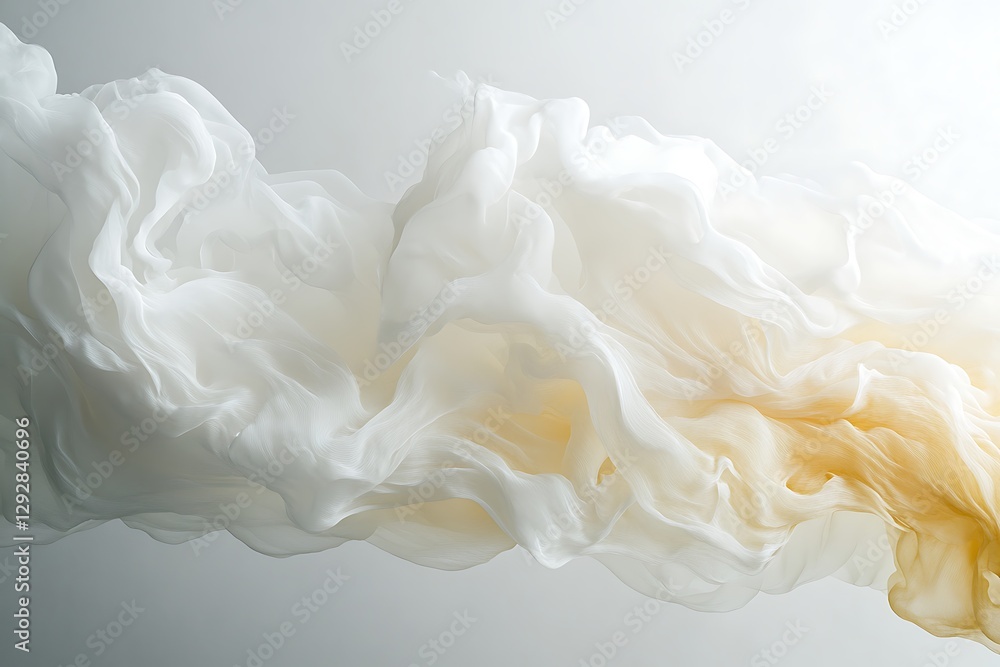 Fototapeta premium Delicate Flowing Fabric Design