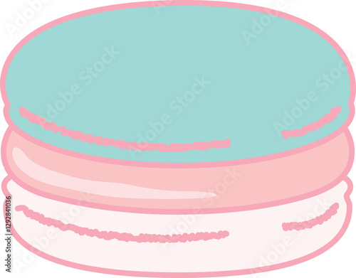 Macaron 마카롱 일러스트 디저트 카페 메뉴  
Dessert, cafe, menu, snack