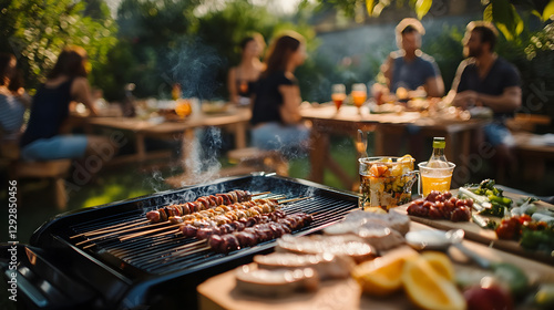 of friends enjoying a weekend road trip, taking photos and exploring new places together in a car 