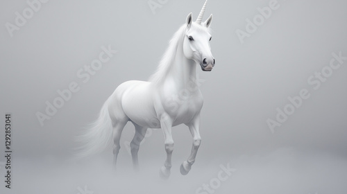 Majestic Unicorn in the Mis...