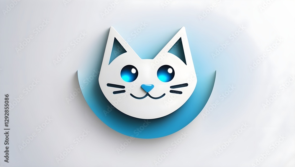AI generated Cat animal pet icon mascot logo design minimalist modern symbol idea template AI generated Cat animal pet icon mascot logo design minimalist modern symbol idea template