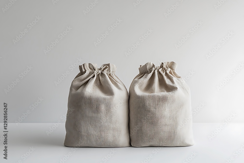 Elegant Linen Drawstring Bags for Storage Elegant Linen Drawstring Bags for Storage