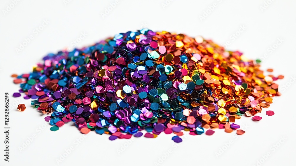 A playful rainbow-colored confetti scatter on a white background. A playful rainbow-colored confetti scatter on a white background.