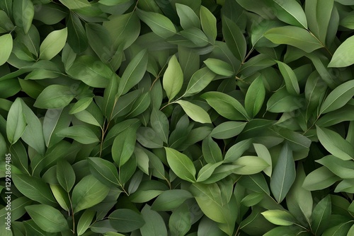 Wallpaper Mural Lush green foliage seamless pattern background. Torontodigital.ca