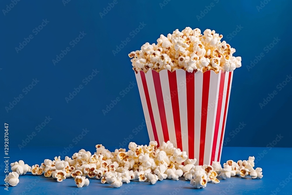 Enhance your leisure time with an iconic striped popcorn bucket.