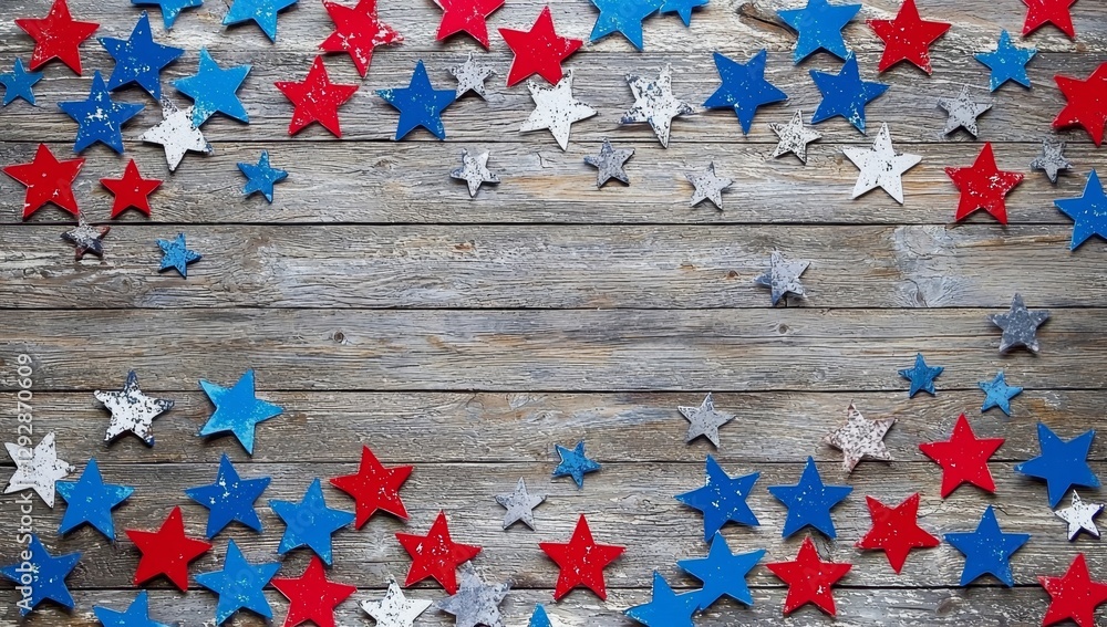 Celebrating the 4th of July with a symbolic backdrop.