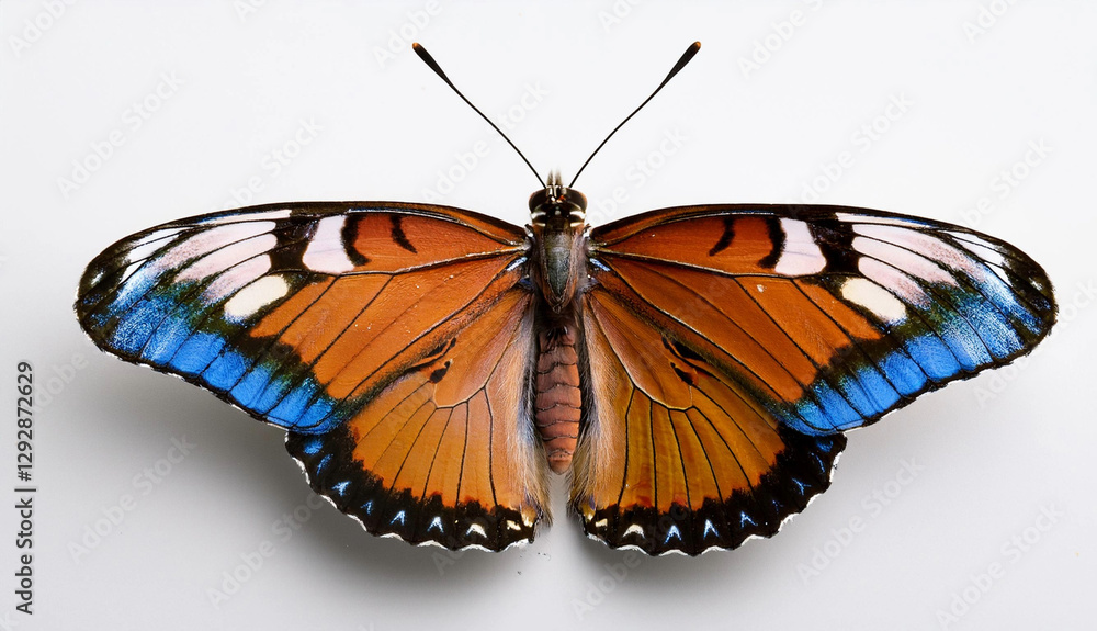 Fototapeta premium Blue and Orange Butterfly