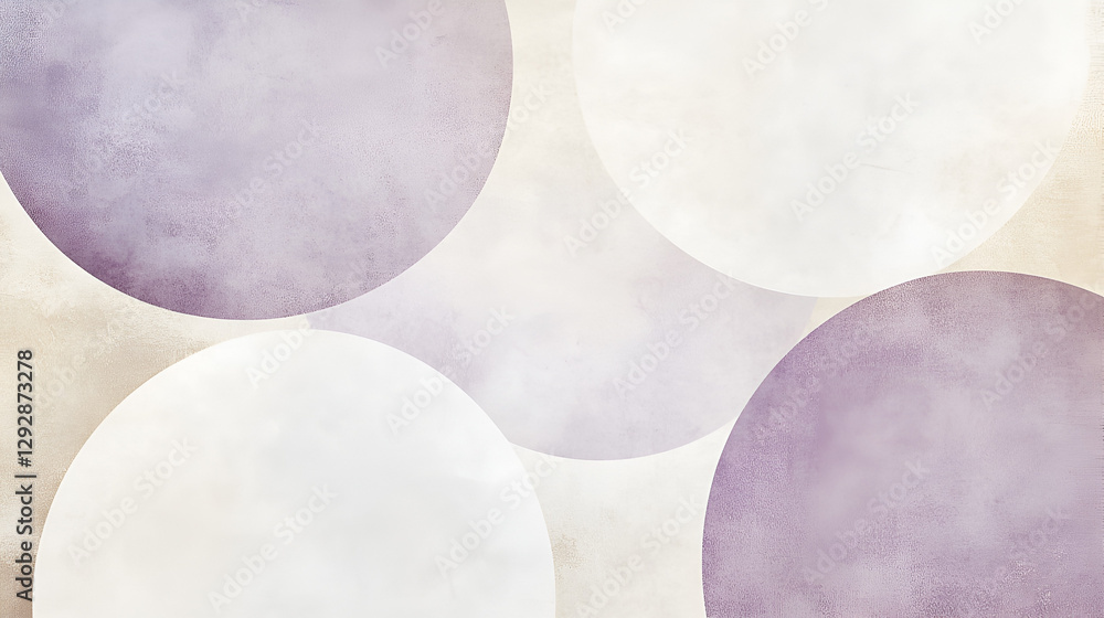 Minimalist Abstract Background in Light Purple and Beige, Soft Pastel Overlapping Circles with a Chic Texture Minimalist Abstract Background in Light Purple and Beige, Soft Pastel Overlapping Circles with a Chic Texture
