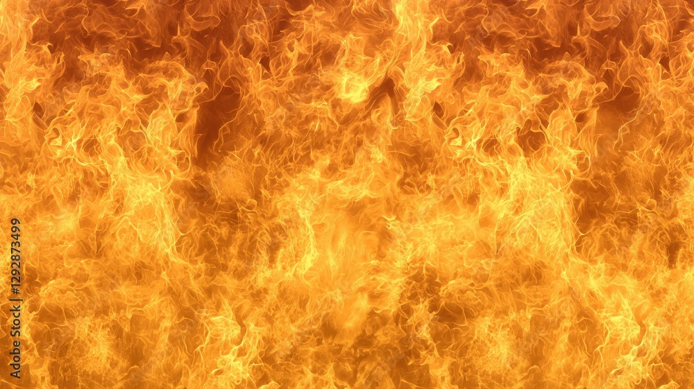 close-up of the flames, Fiery background, copy space for text close-up of the flames, Fiery background, copy space for text