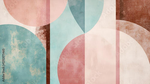 Trendy Mid-Century Modern Prints with a Balanced Color Palette

