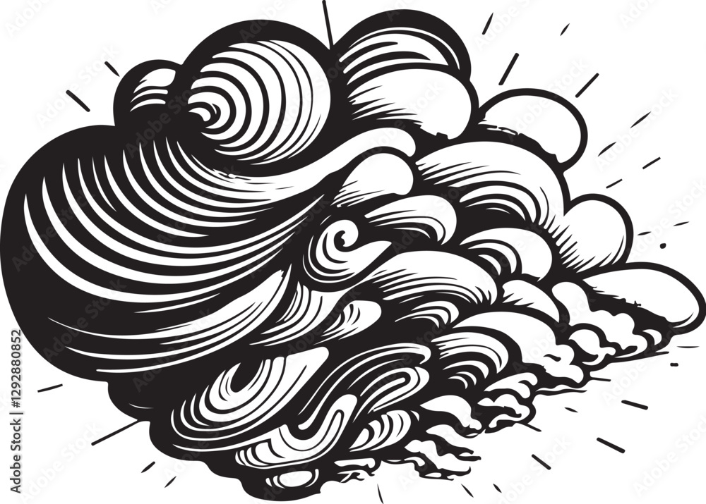 Eternal Clouds: The Dance of Ink and Sky
Eternal Clouds: The Dance of Ink and Sky