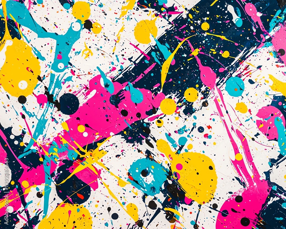 Psychedelic 2020's-inspired abstract paint splatter, soft pastel tones mixed with vibrant neon shades on a white background Psychedelic 2020's-inspired abstract paint splatter, soft pastel tones mixed with vibrant neon shades on a white background