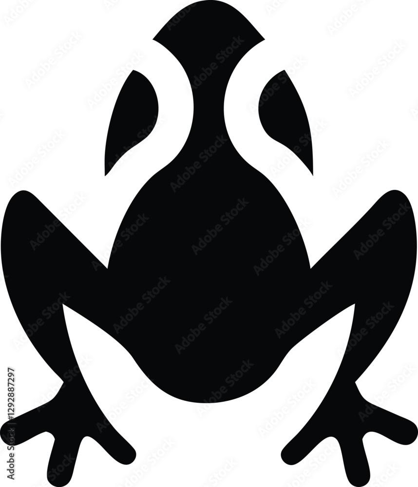 Obraz premium Black and white logo, stylized lotus flower, minimalist design, symmetrical shape, abstract petals, water droplet center, spiritual symbol, zen aesthetic, sharp contrasts, clean lines, negative space,