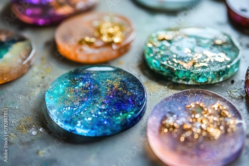 Making custom jewelry with epoxy resin and unique molds photo