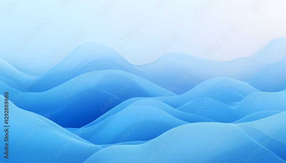 Abstract blue waves create a gentle and calming atmosphere Abstract blue waves create a gentle and calming atmosphere
